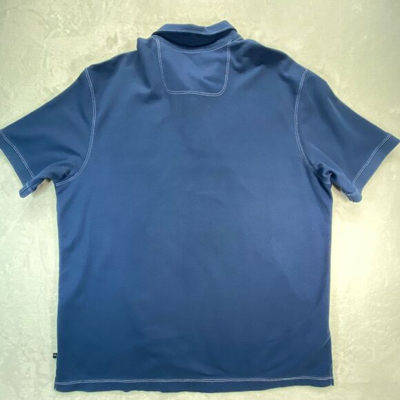 Tommy Bahama Men's Blue Polo Shirt with Green Marlin Logo XL Golf Casual - Picture 7 of 8